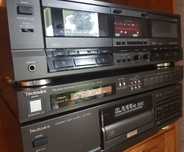 TECHNICS magnetofon tuner radio odtwarzacz cd oldskul vintage