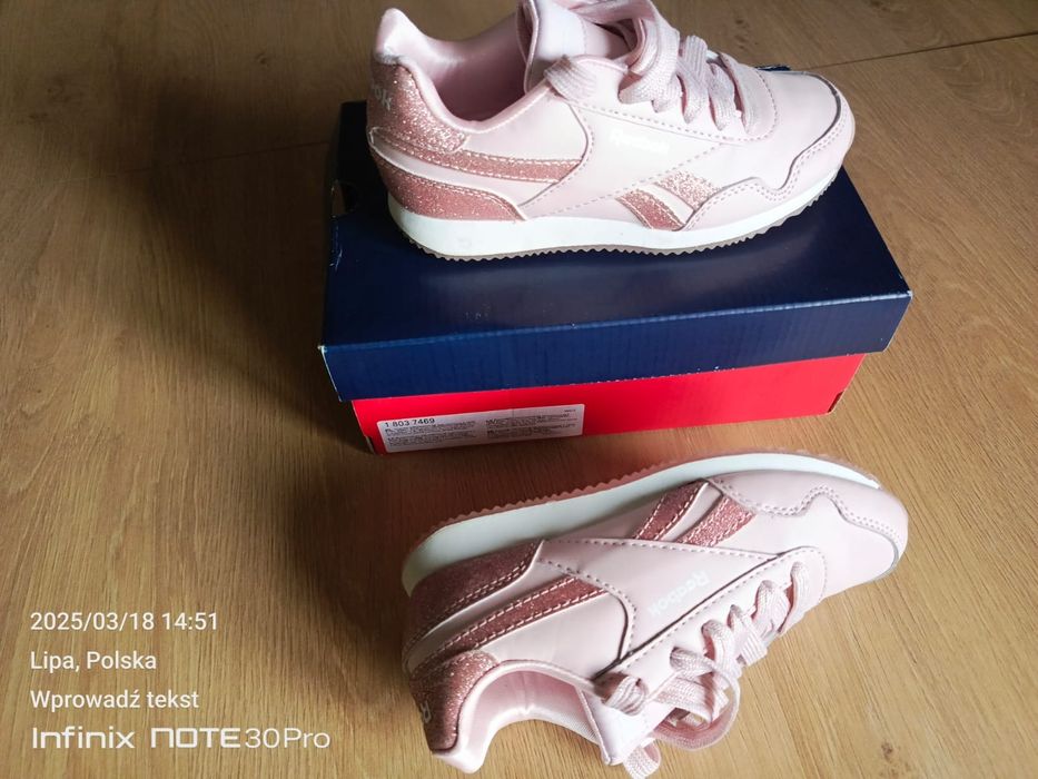 Reebok Royal dla dziewczynki rozmiar 30 jak nowe