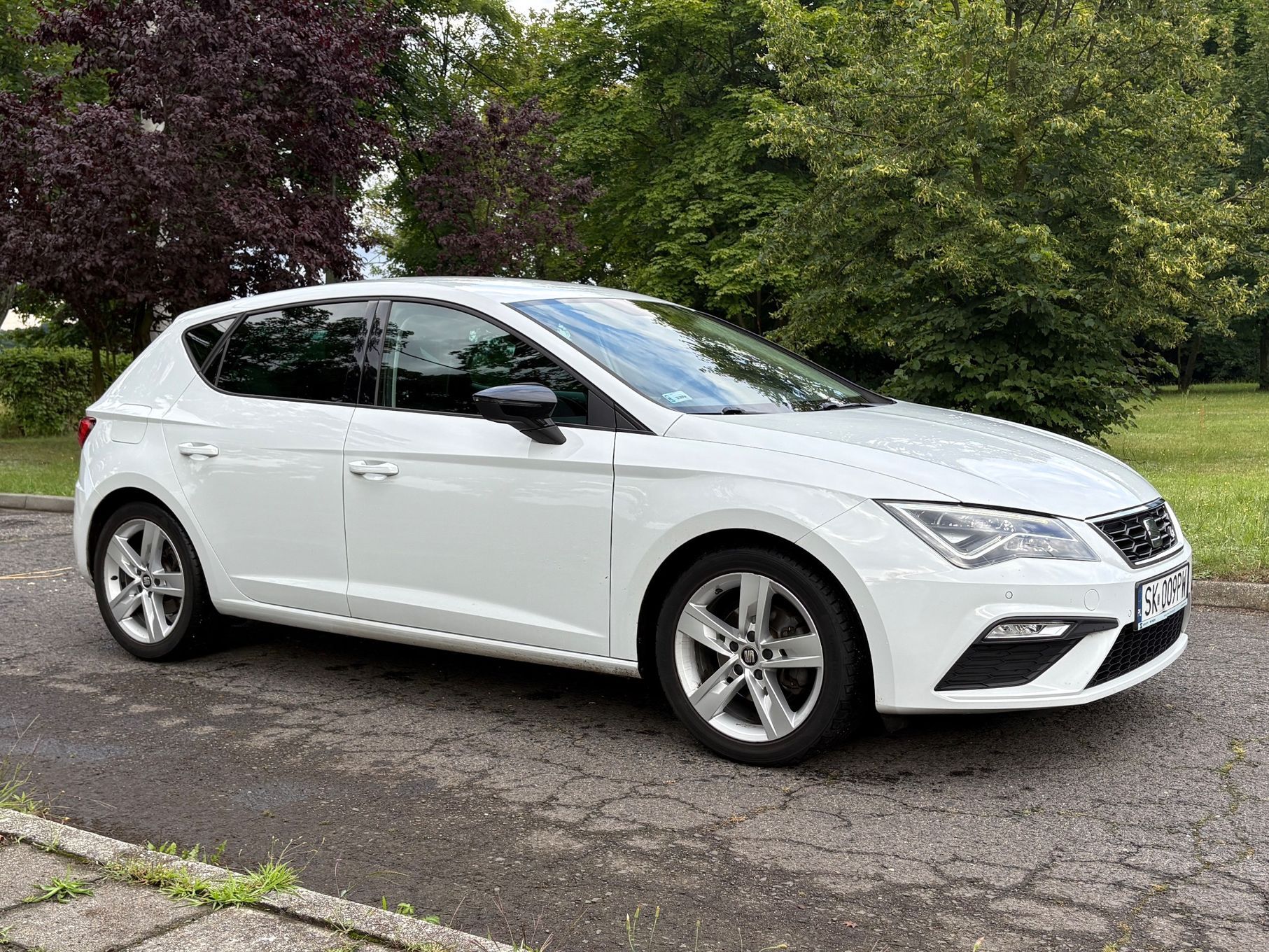 Seat Leon Full LED, Beats Audio, CarPlay, FR, DSG, Biała Perła
