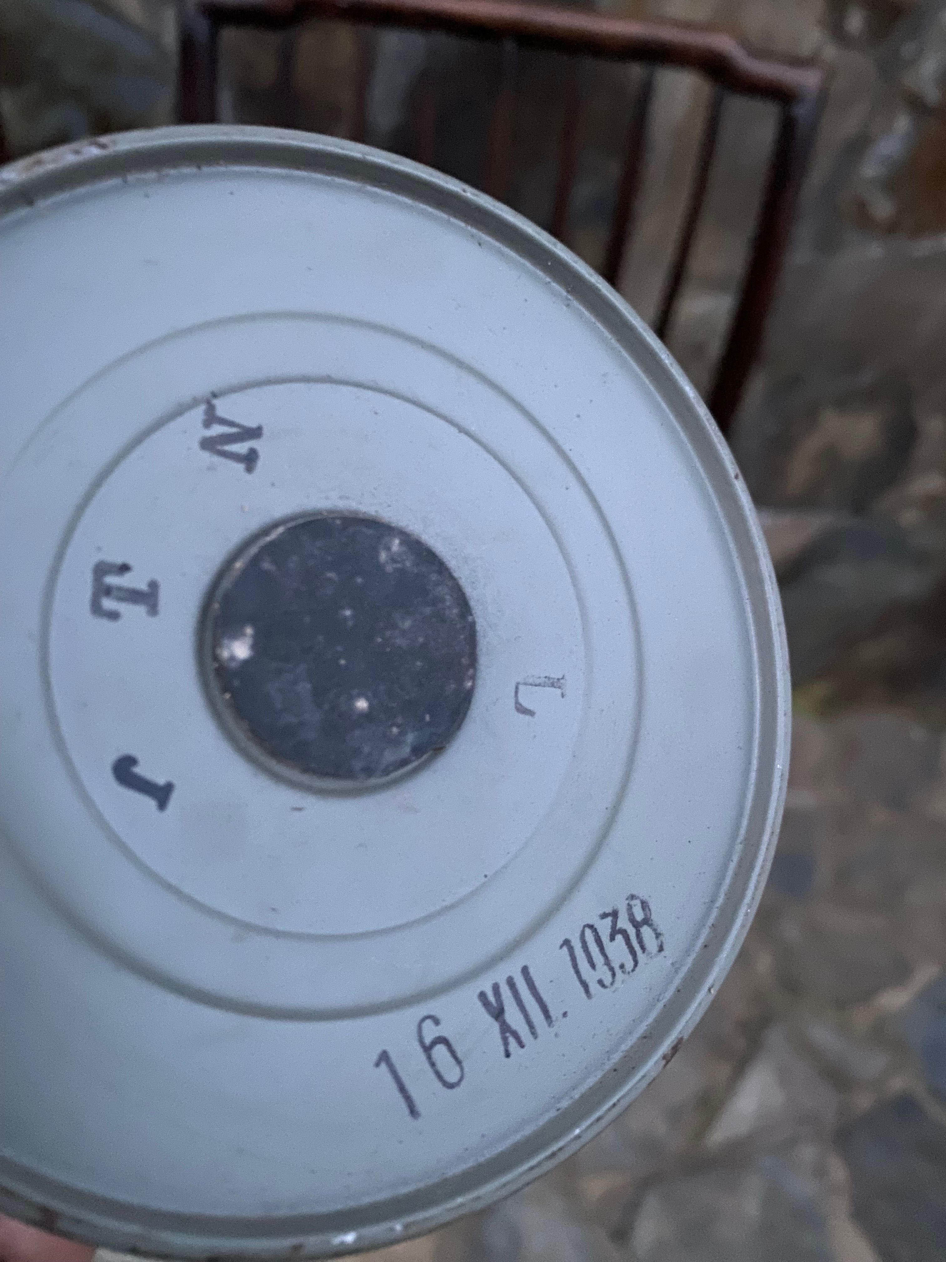 Máscara Gás Com Estojo 31 cm Segunda Guerra Mundial 1938 Original