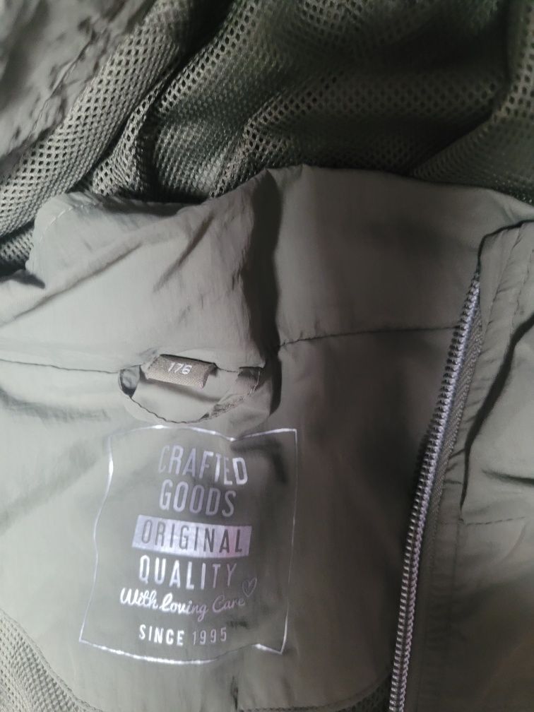 Kurtka parka cienka płaszczyk wiatrówka 168 176 C&A jak nowa