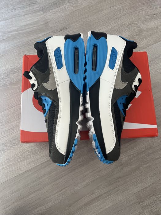 Buty Nike Air Max 90 granatowo-biało-niebieskie, nowe, rozm. 44 28cm