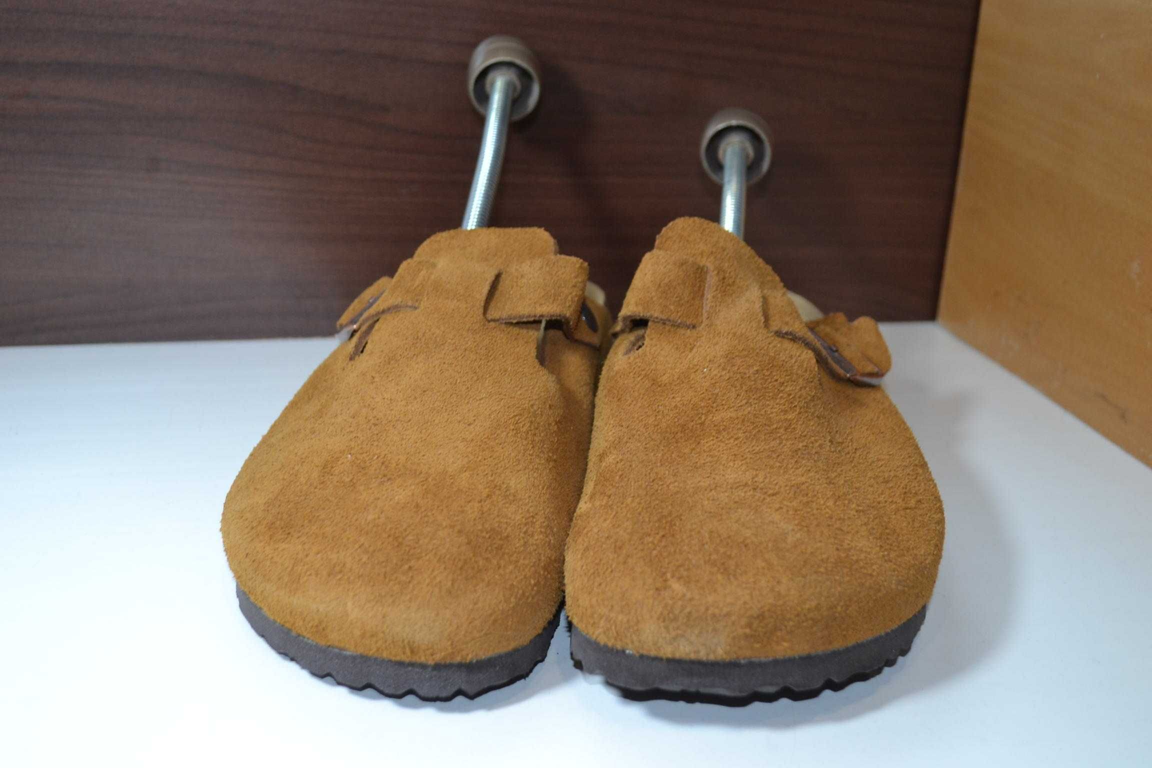 birkenstock 45-46р шлепанцы кожаные оригинал мужские