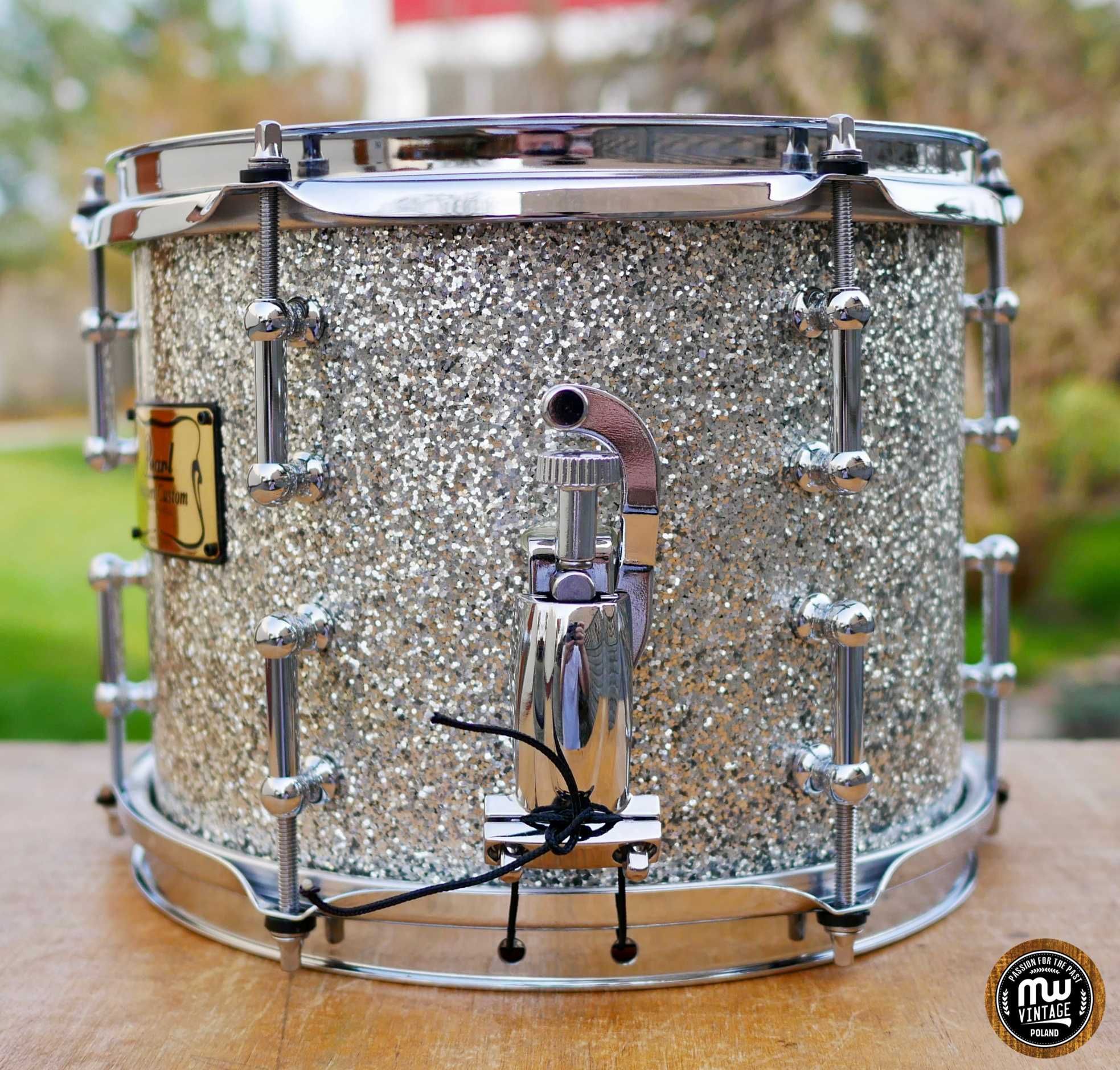 Werbel Pearl Masters Custom 10" x 8" Popcorn Silver Sparkle ‼️