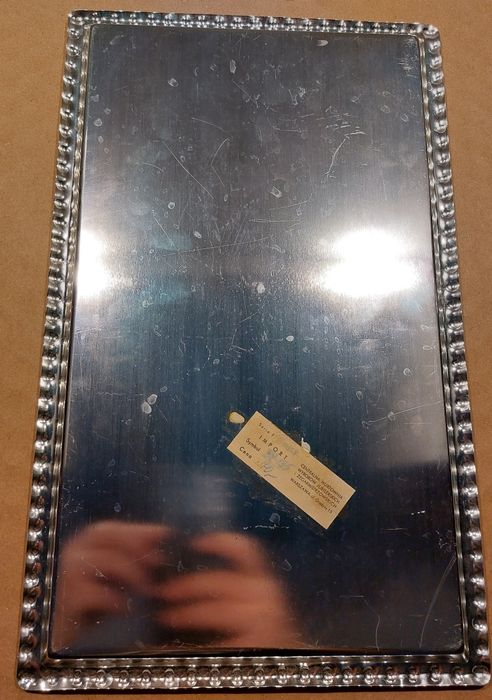 Srebrna taca z czasów PRL