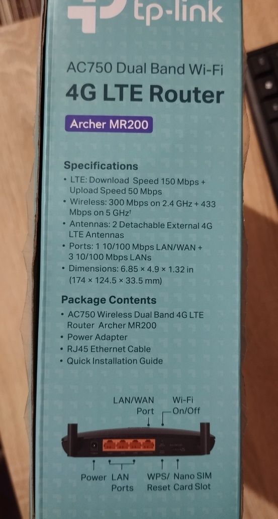 Роутер TP-LINK Archer MR200 Sim-Карта!  2,4Ггц/5Ггц, Двух Диапазоный!