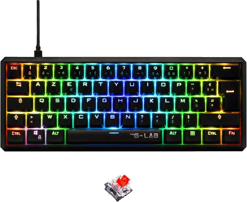 The G-Lab - Keyz Thallium - Mechaniczna klawiatura 60% układ AZERTY