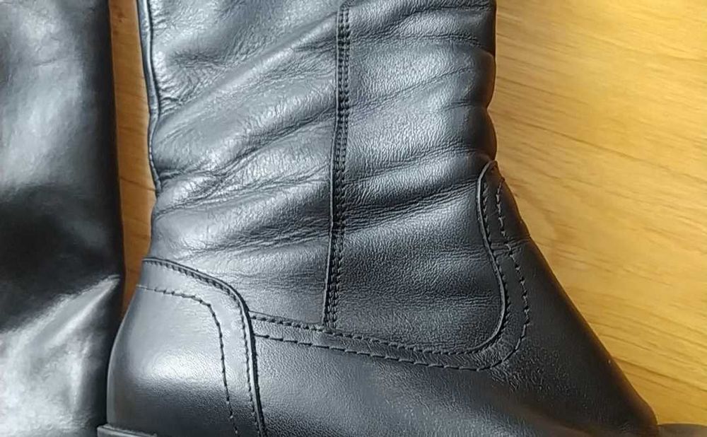 Kozaki damskie czarne skóra r. 37 Gina Piacci