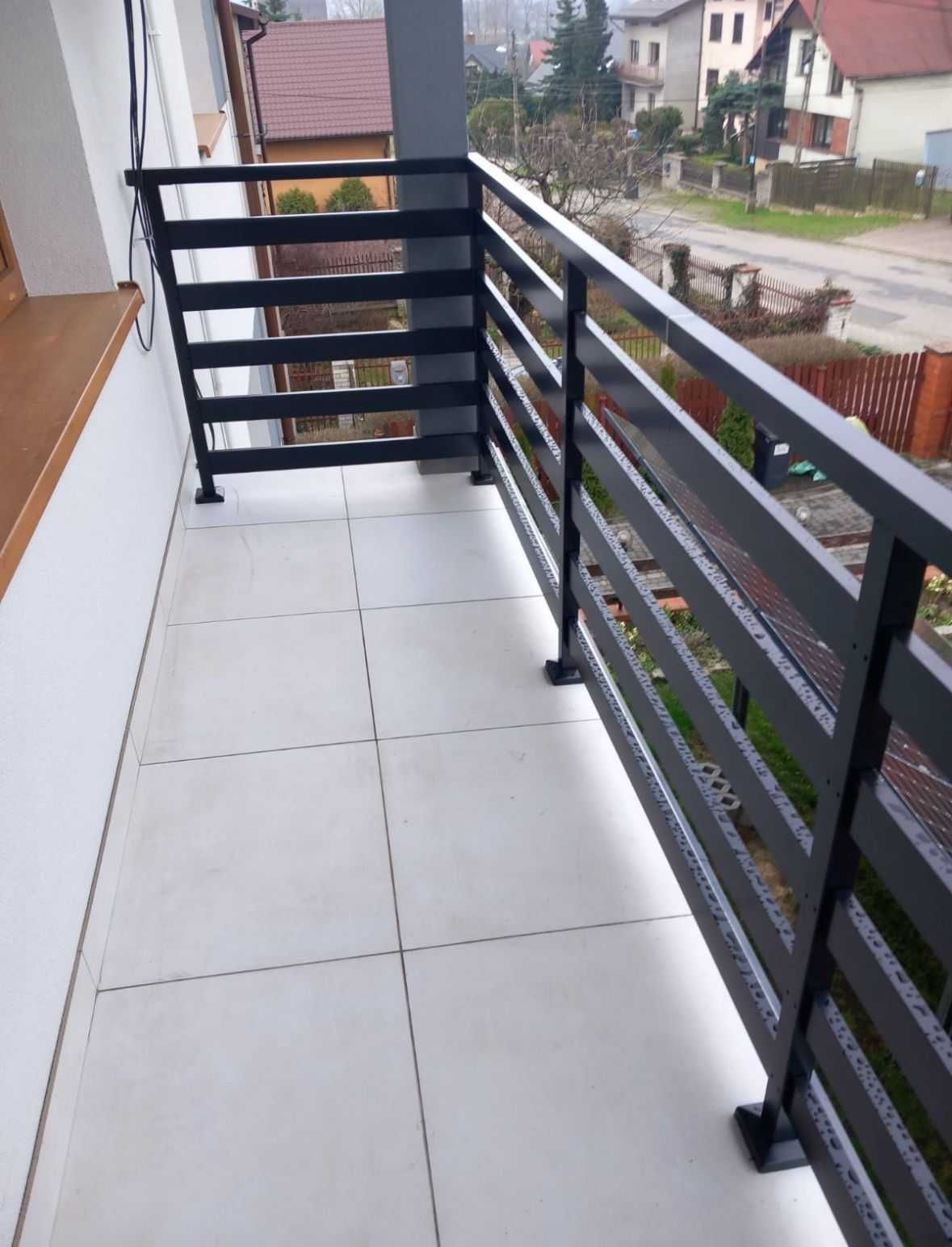 Balustrada balkonowa na balkony malowane proszkowo balustrady alu