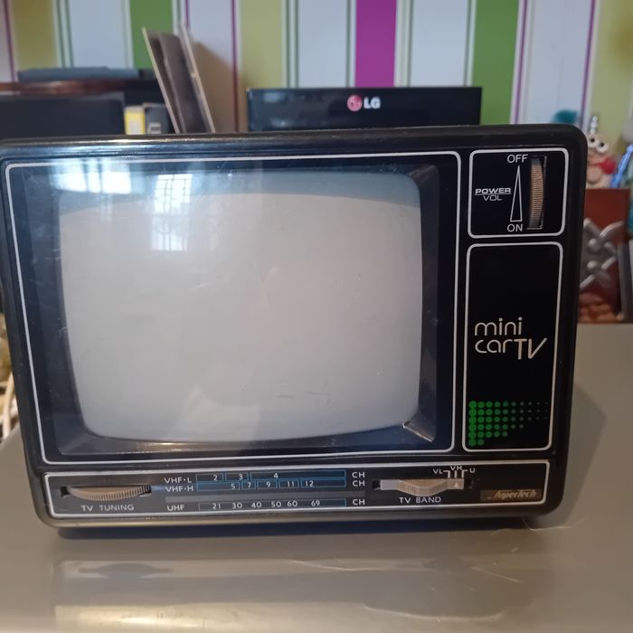 Tv analógica miniatura