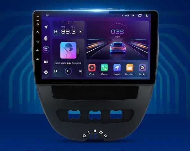 Radio 2din Android 12 Peugeot 107 Aygo C1 PROM