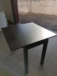 Mesa de Jantar Extensível Pequena Madeira Castanho Escuro IKEA