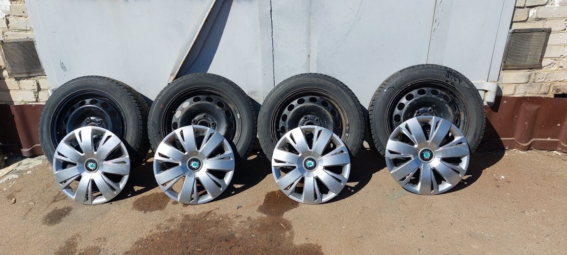 205/55 R16 колеса Skoda A5 зима Hankook