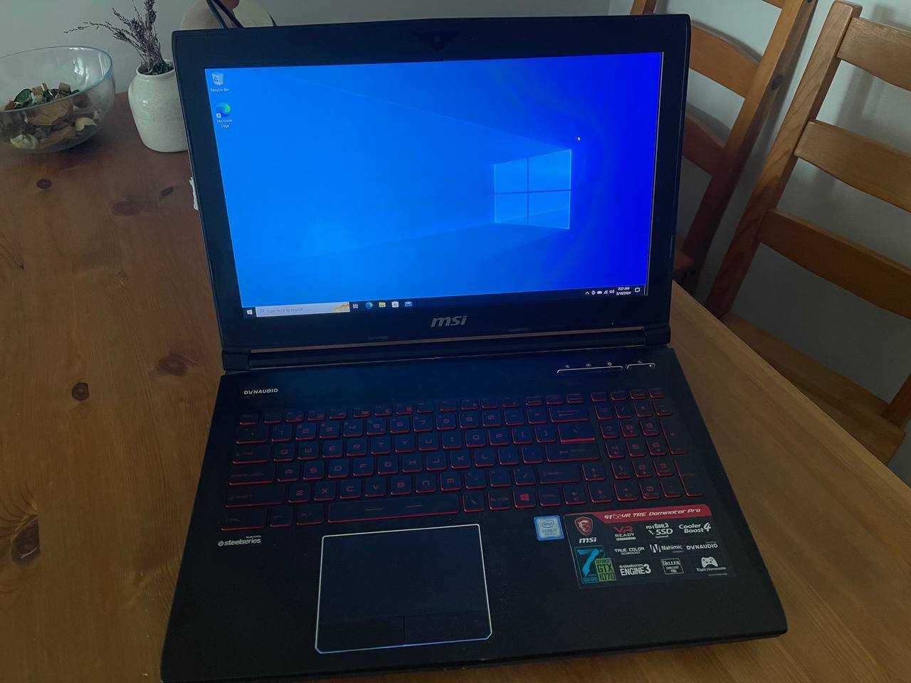 MSI GT62VR 7RE Dominator i7-7700HQ GTX 1070