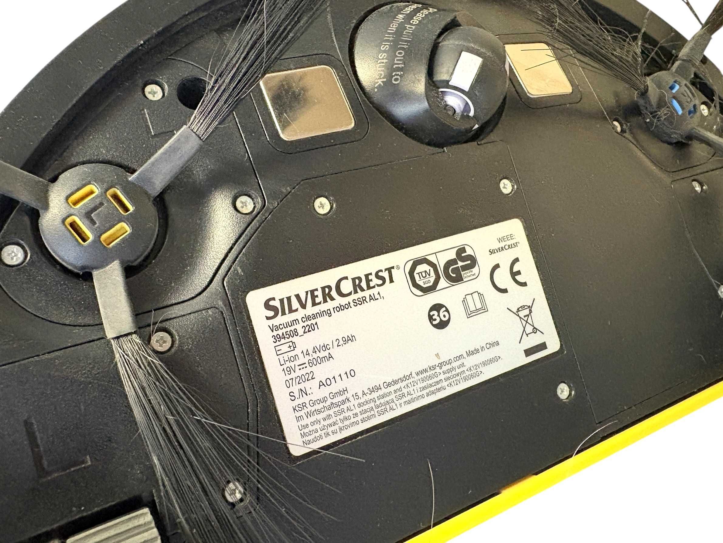 Robot sprzątający Silvercrest AL1 Z APLIKACJĄ I NAWIGACJĄ LASEROWĄ