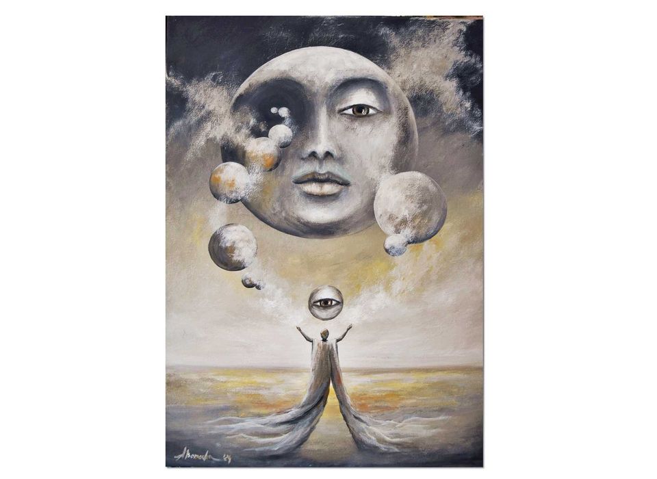 Temet nosce II surrealizm realizm magiczny oryginalny obraz