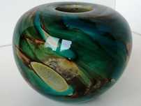 Unikatowy  WAZON SZKLANY -  Michael Harris Mdina Glass Malta