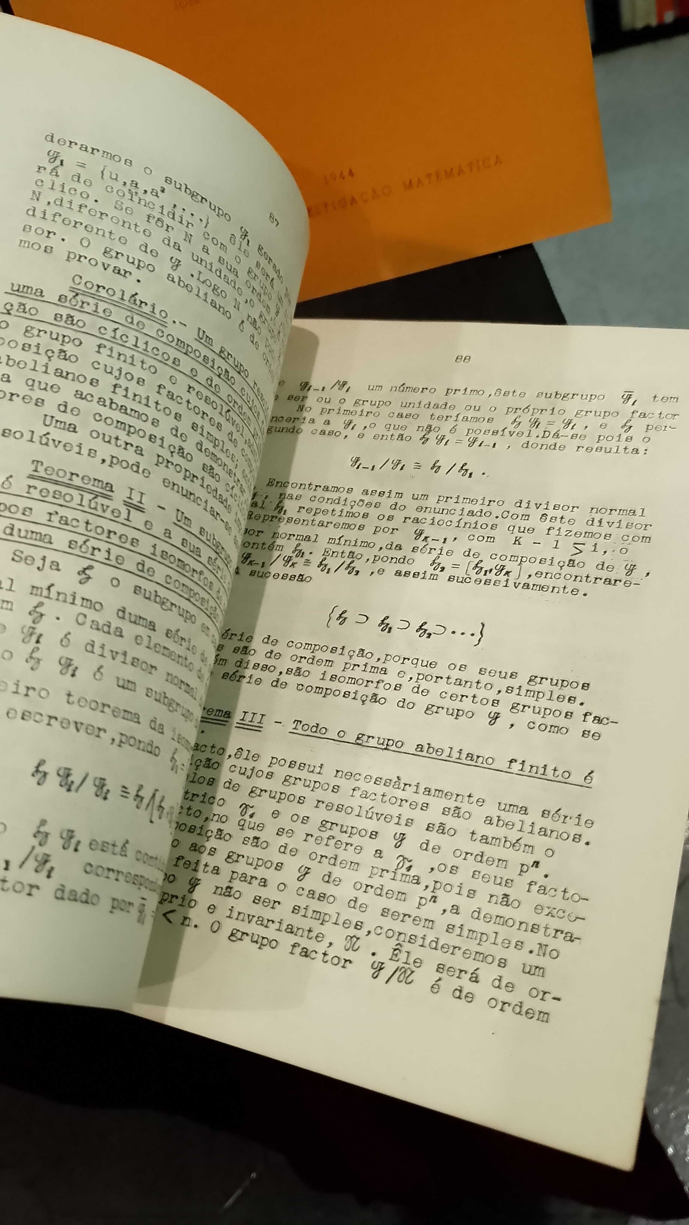 Álgebra Moderna 1944 José Morgado e A. Almeida Costa