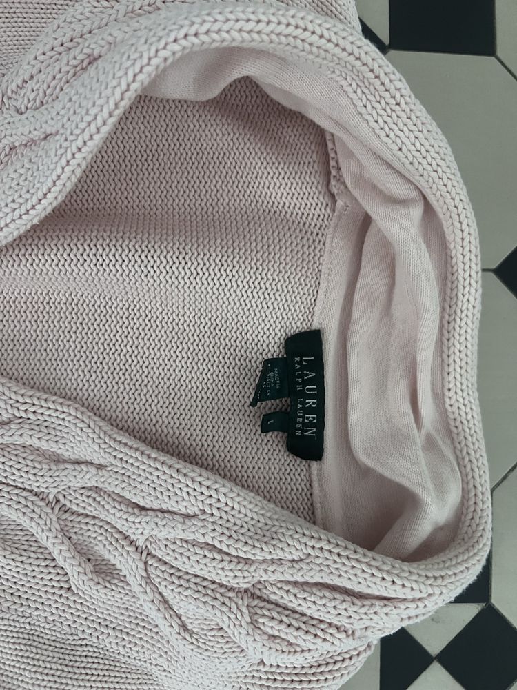 Ralph Lauren sweter damski z grubej bawełny rozm L