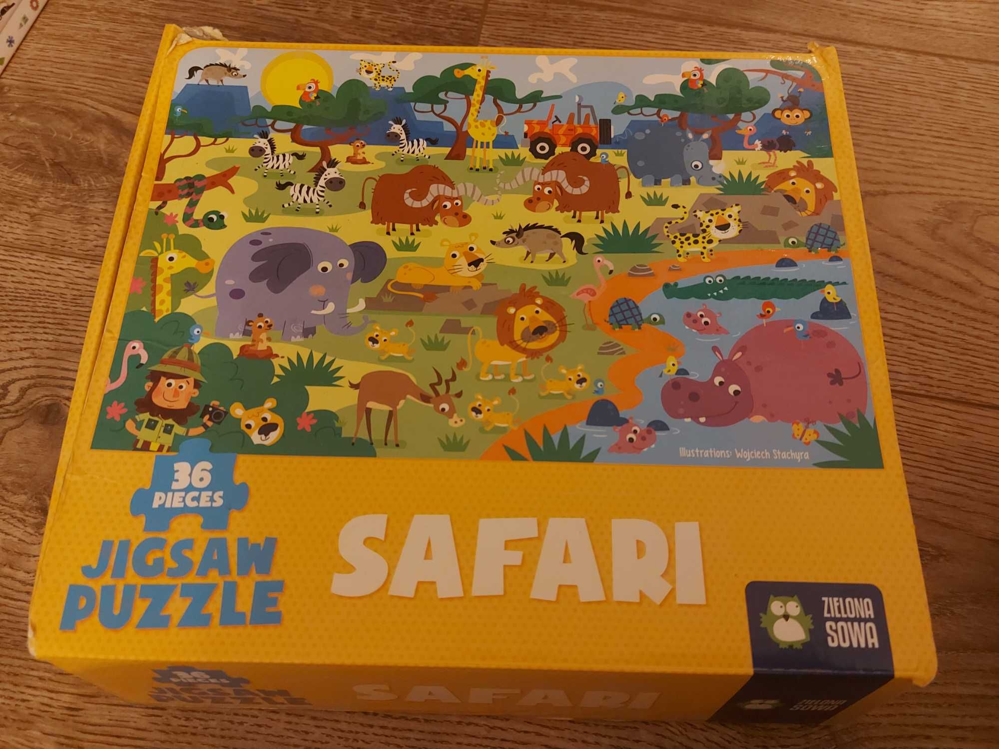 Puzzle super wings, tomek i przyjaciele, safari
