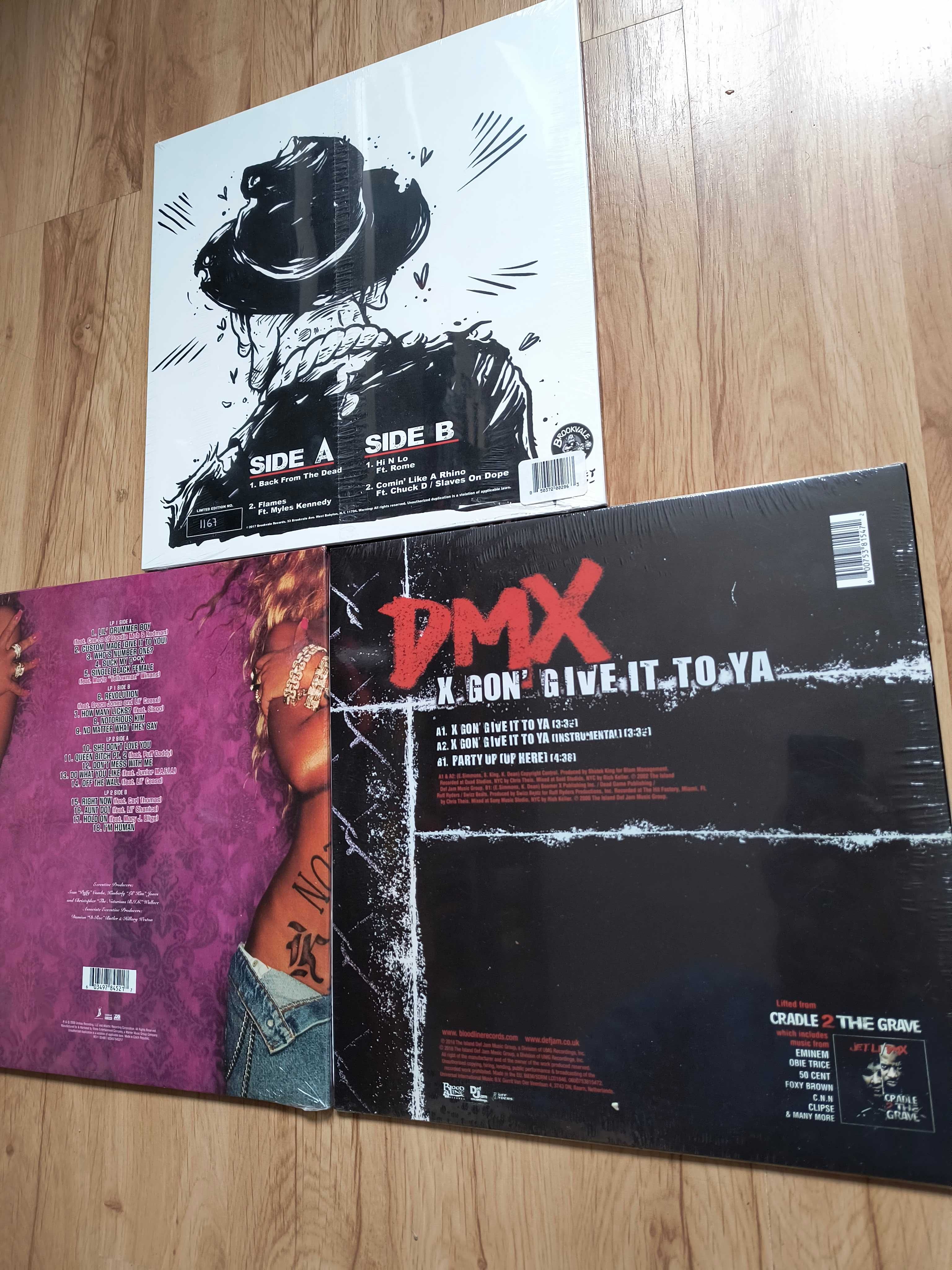 Mega zestaw Lil Kim Run Dmc DMX Notorious winyl