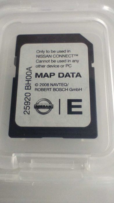 LCN1 Nissan Connect 1 karta nawigacji SD mapa 2009