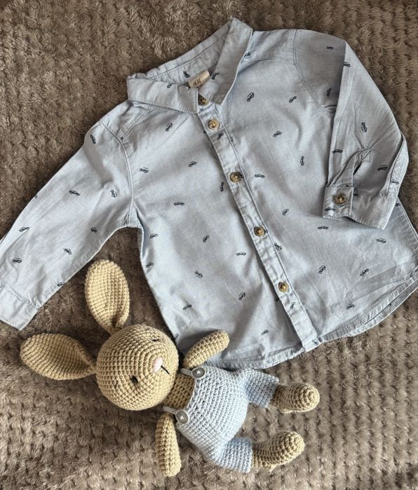 Koszula niemowlęca błękitna H&M