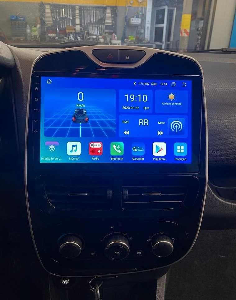 Auto-rádio android 13 10.1" Renault Clio 4 Zoe 2012 a 2018
