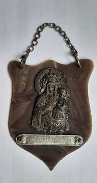 Ryngraf Matki Boskiej Częstochowskiej, metal, celuloid