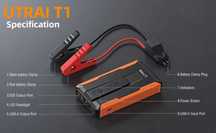 Urządzenie rozruchowe UTRAI T1 Booster Jump Starter 1400A powerbank