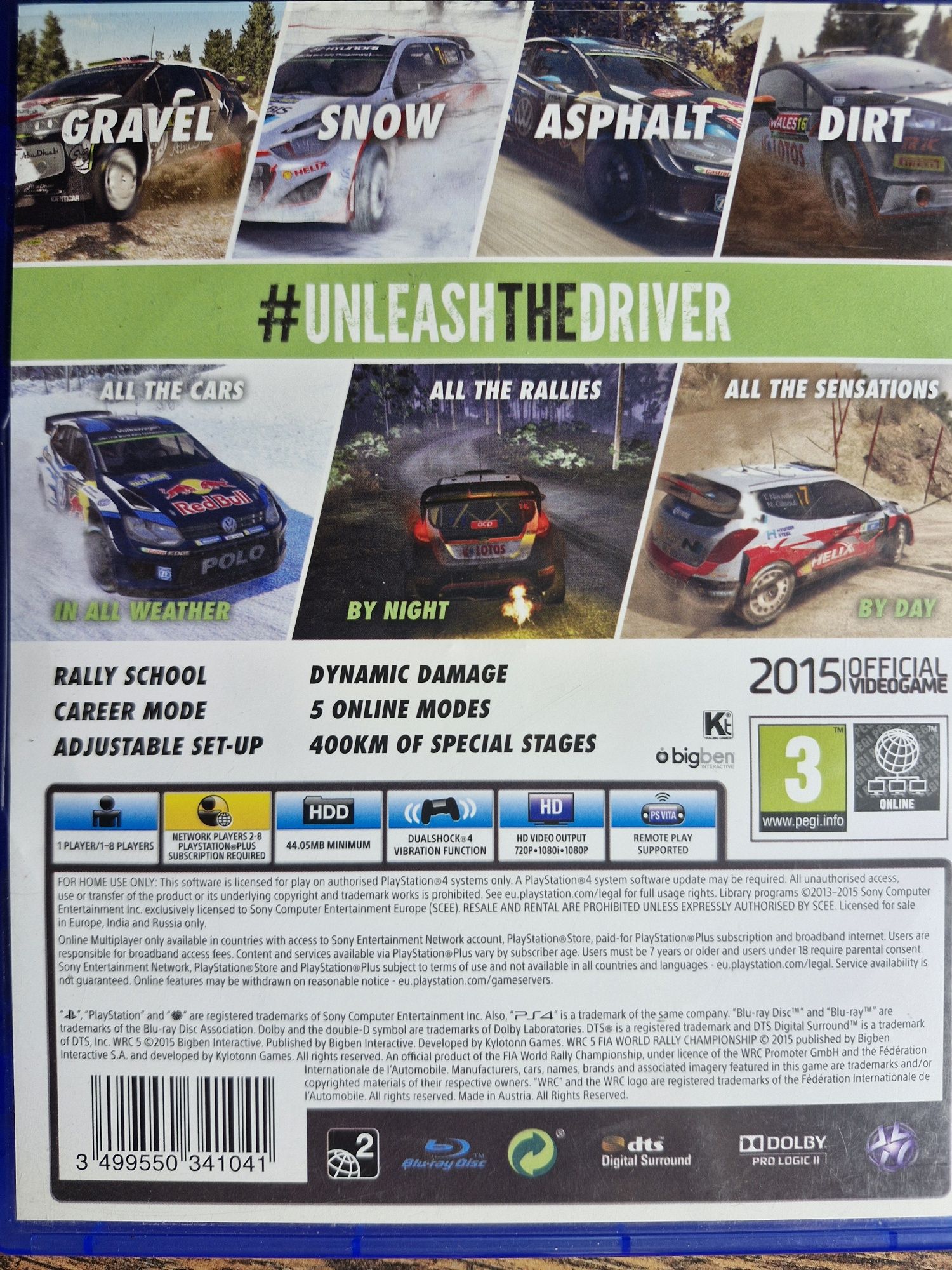 WRC 5 gra na PS4