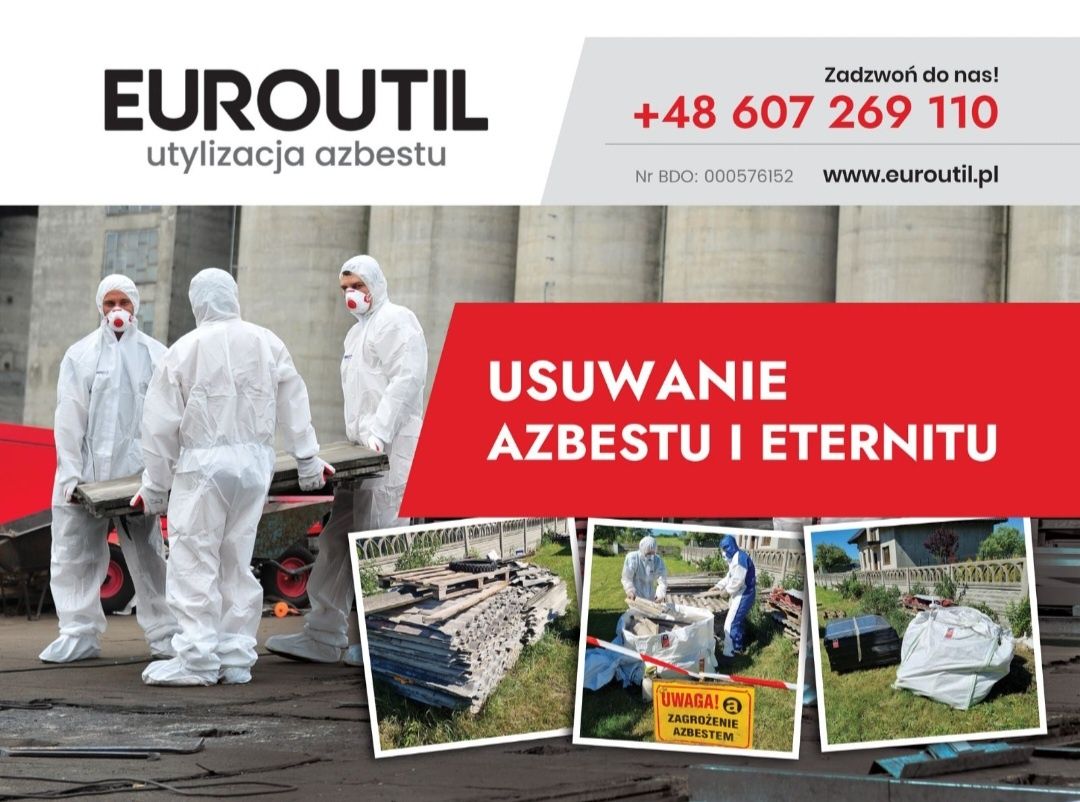 Azbest , Utylizacja , Transport , Pakowanie , Demontaż