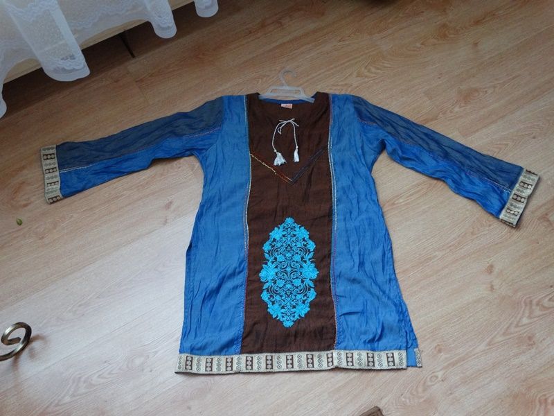 Tunika denim orientalna rozmiar L