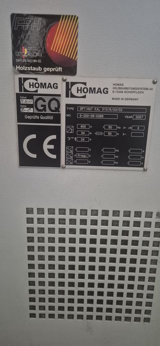 Homag optima kal 310