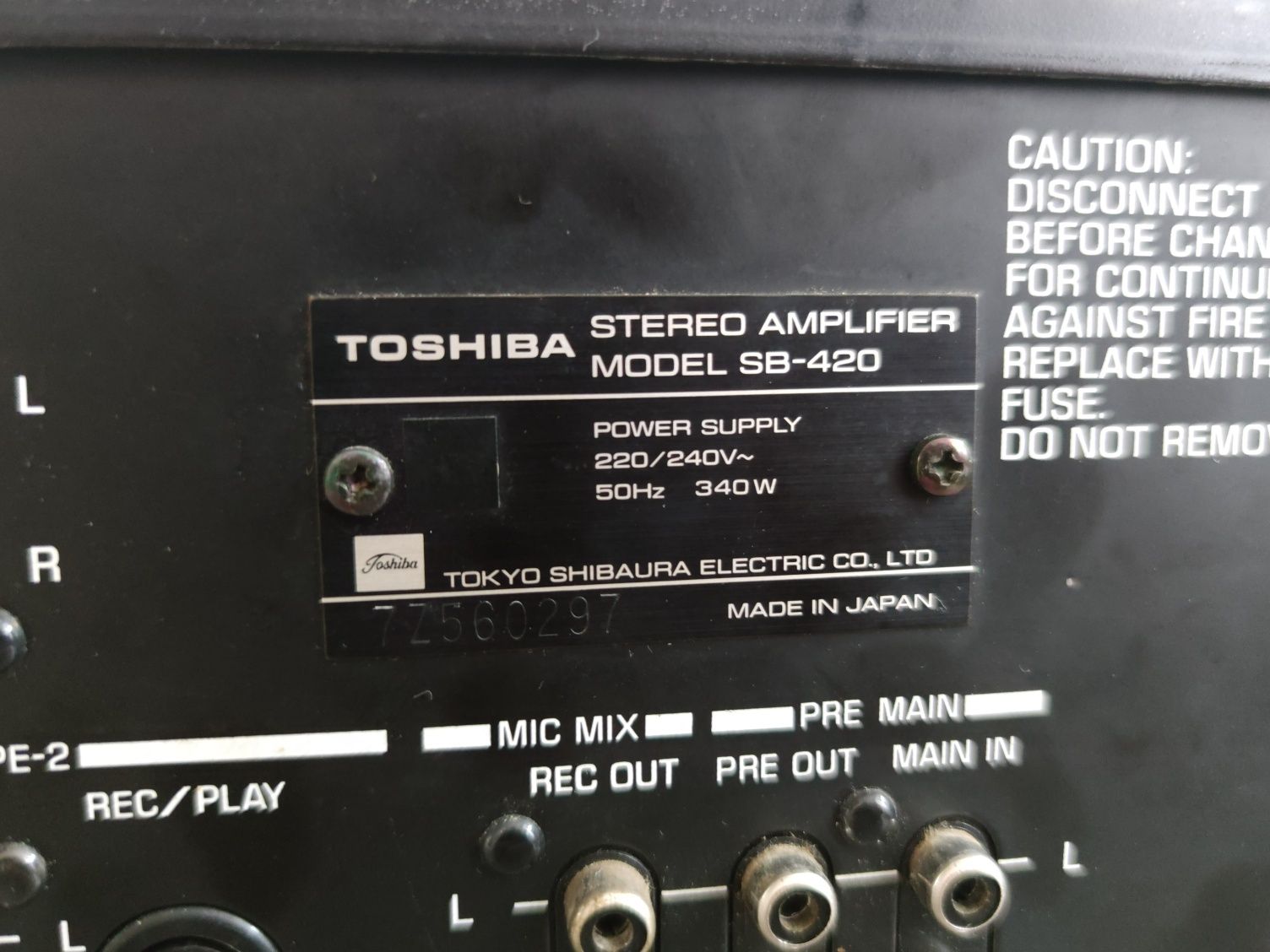 Toshiba SB-420 piękny wzmacniacz stereo vintage z lat 70-tych