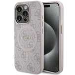 Etui Guess 4G Collection Leather Metal Logo MagSafe na iPhone 15 Pro -
