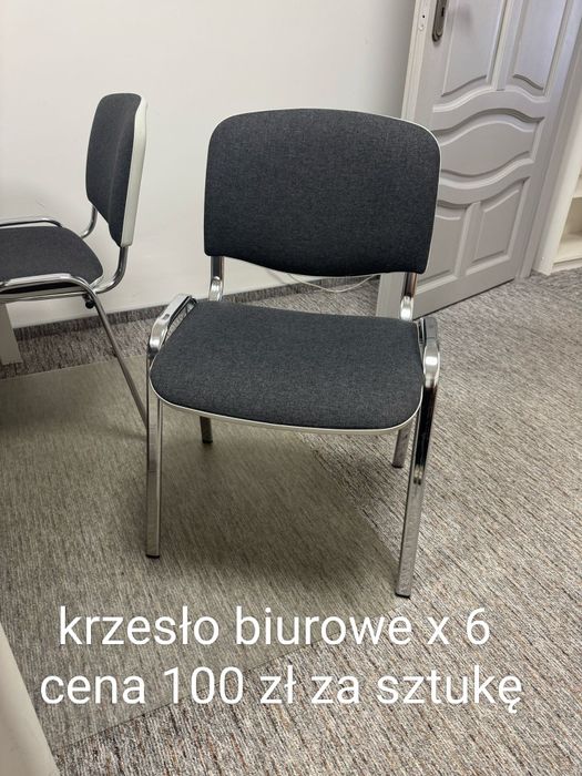 Krzesło biurowe szare