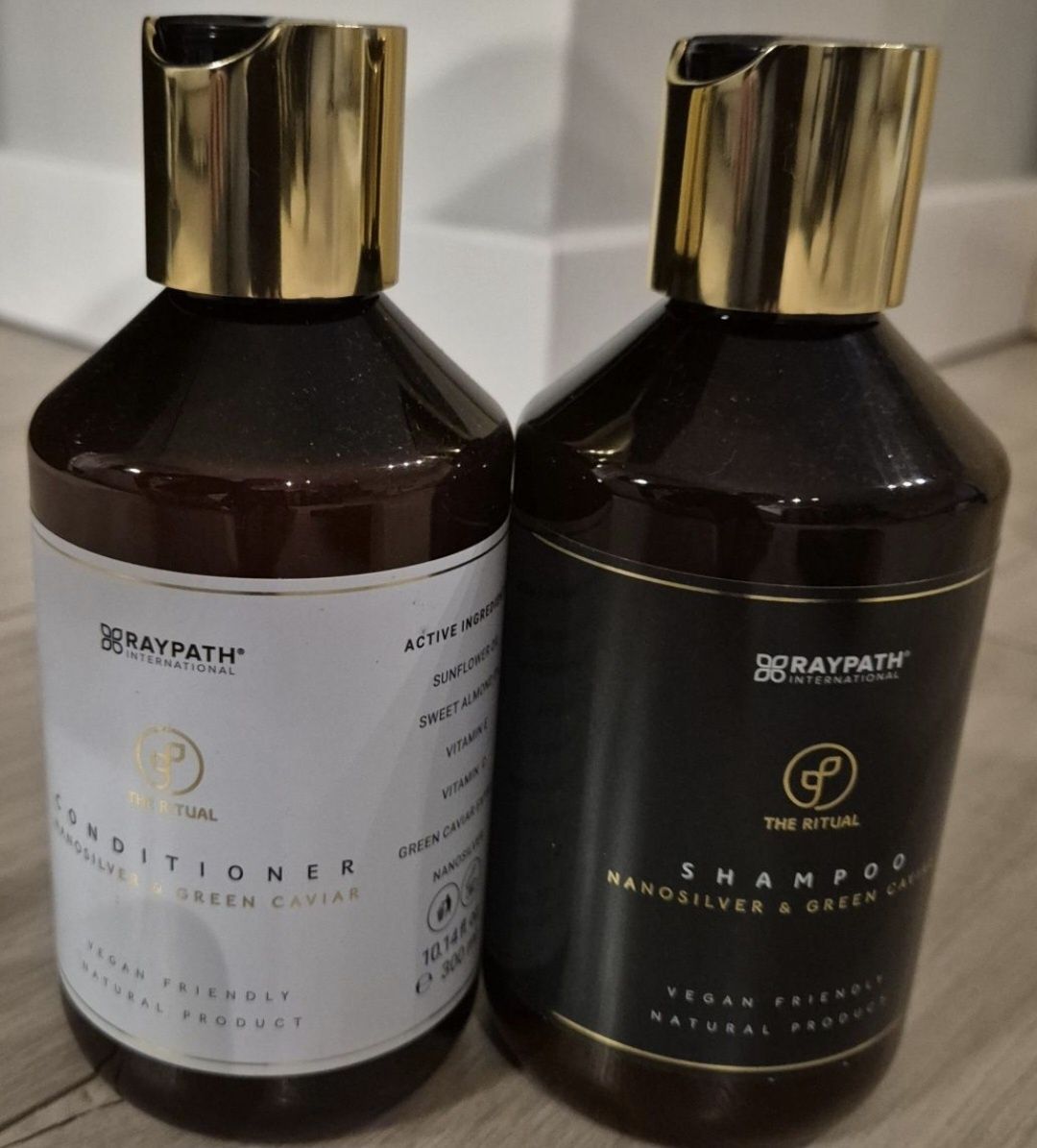 Raypath zestaw Odżywka + Szampon Green Caviar 300 ml Regenerujący