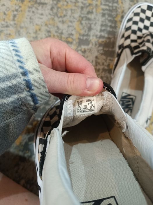 Vansy rozmiar 40,5 wkladka 26 mało używane