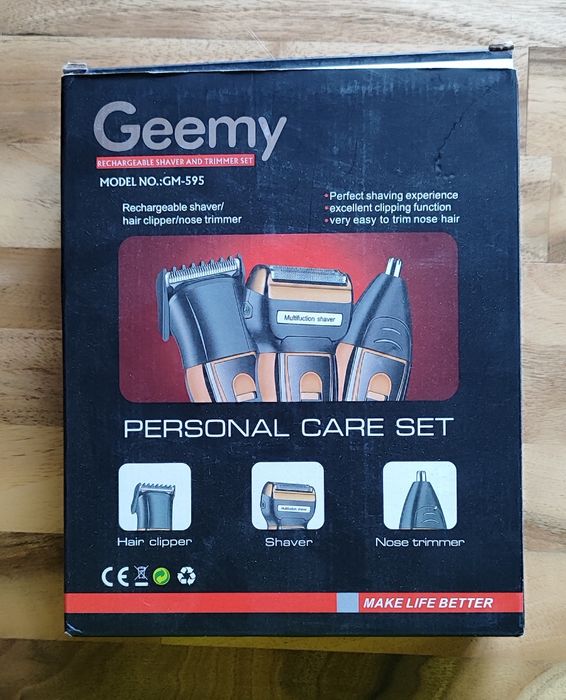 Електробритва триммер для бороди Geemy 3 Вт 3 в 1 GM 595