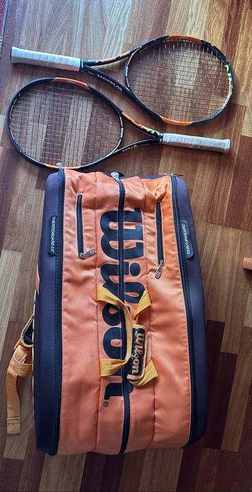 Zestaw tenisowy Wilson Burn 100 (300g) + torba Wilson TOUR