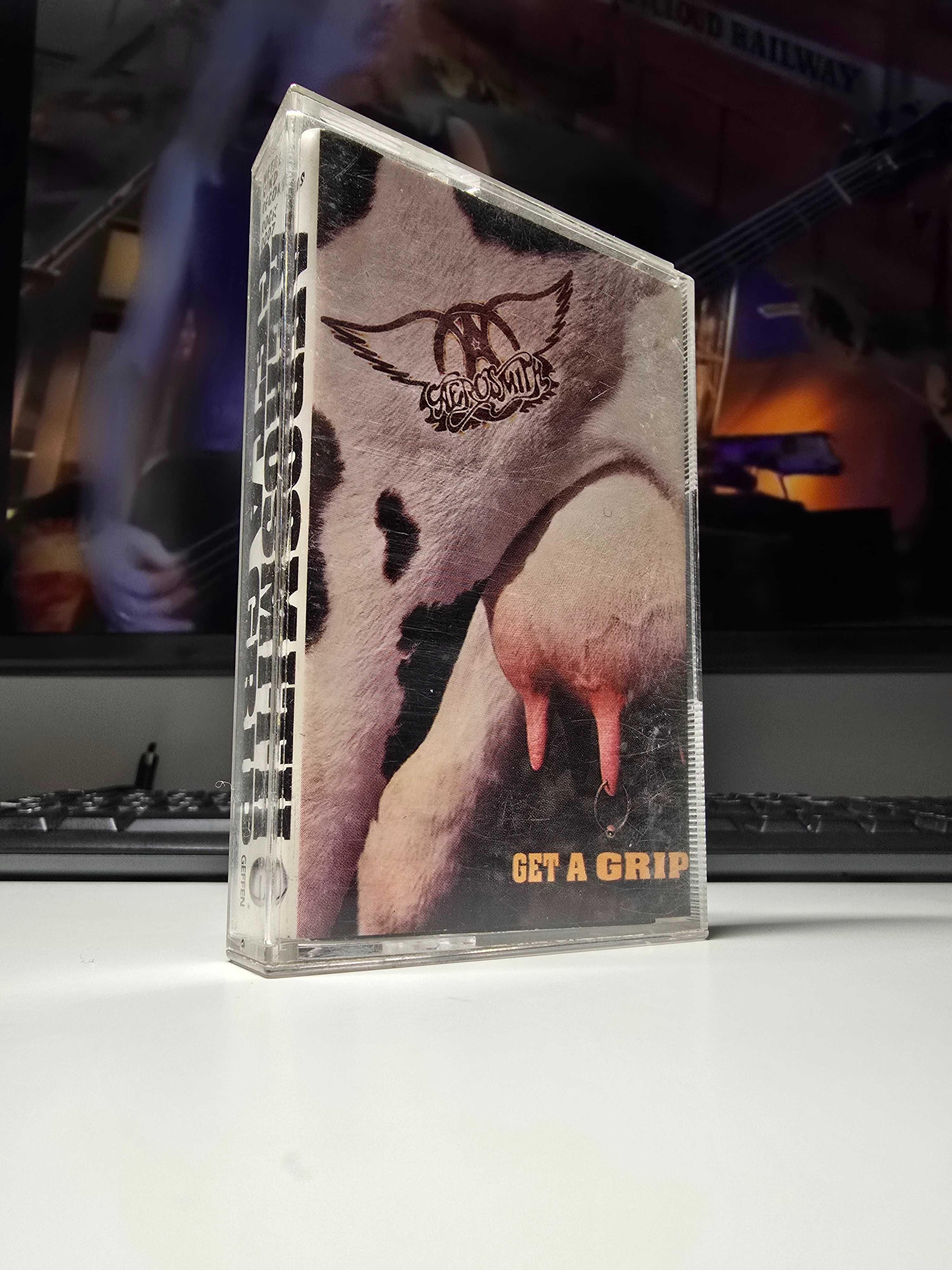 Aerosmith "Get A Grip", "Pump" - oryginalne kasety.