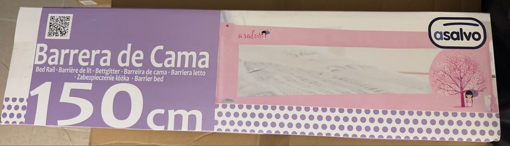 Barreira de Cama 150 cm em caixa fechada nunca usada
