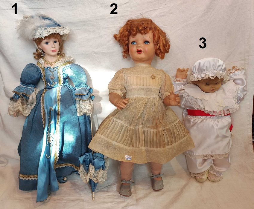 Bonecas Porcelana Plástico Latex Antigas