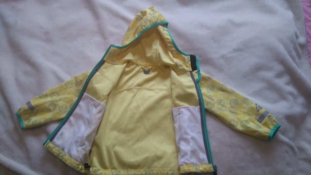 Żółta kurtka wiosenna Softshell Mc Kinley roz.116