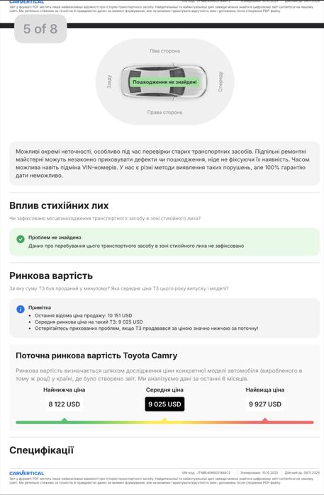 Жива Toyota Camry 40 2.4