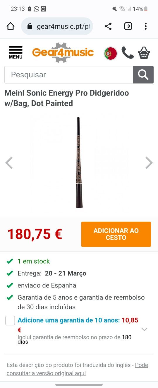 Vendo didgeridoo