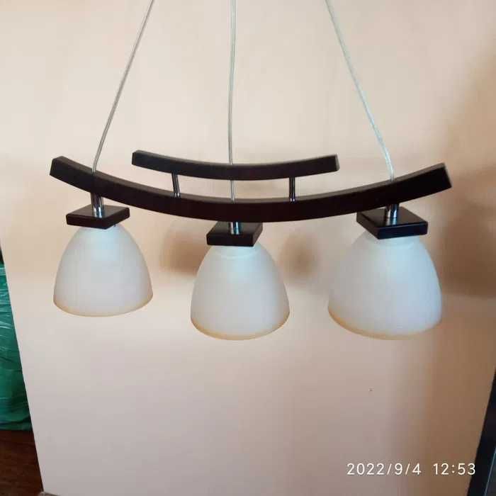 żyrandol lampa wisząca w stylu azjatyckim drewniany Japonia