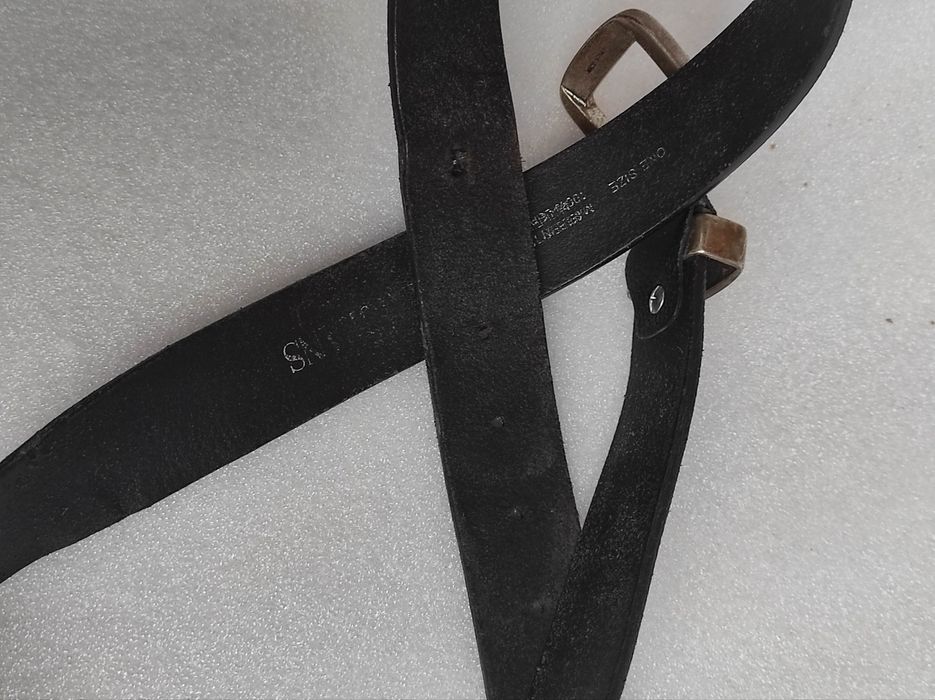 Мужской брючный кожаный ремень б/у ИТАЛИЯ