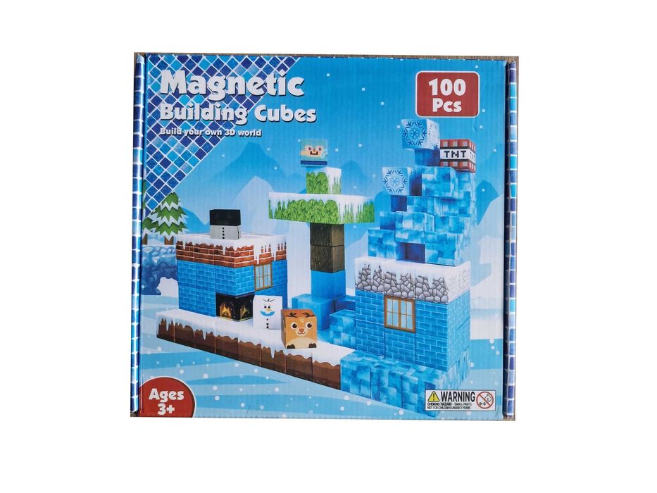 Klocki magnetyczne Zabawka kreatywna 100szt